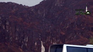 ارش کے بعد مدینہ منورہ میں جنتی پہاڑ جبل احد سے آبشار بہنے لگی After Rain in Madinah Paradise Mountain Waterfall Ran Fro