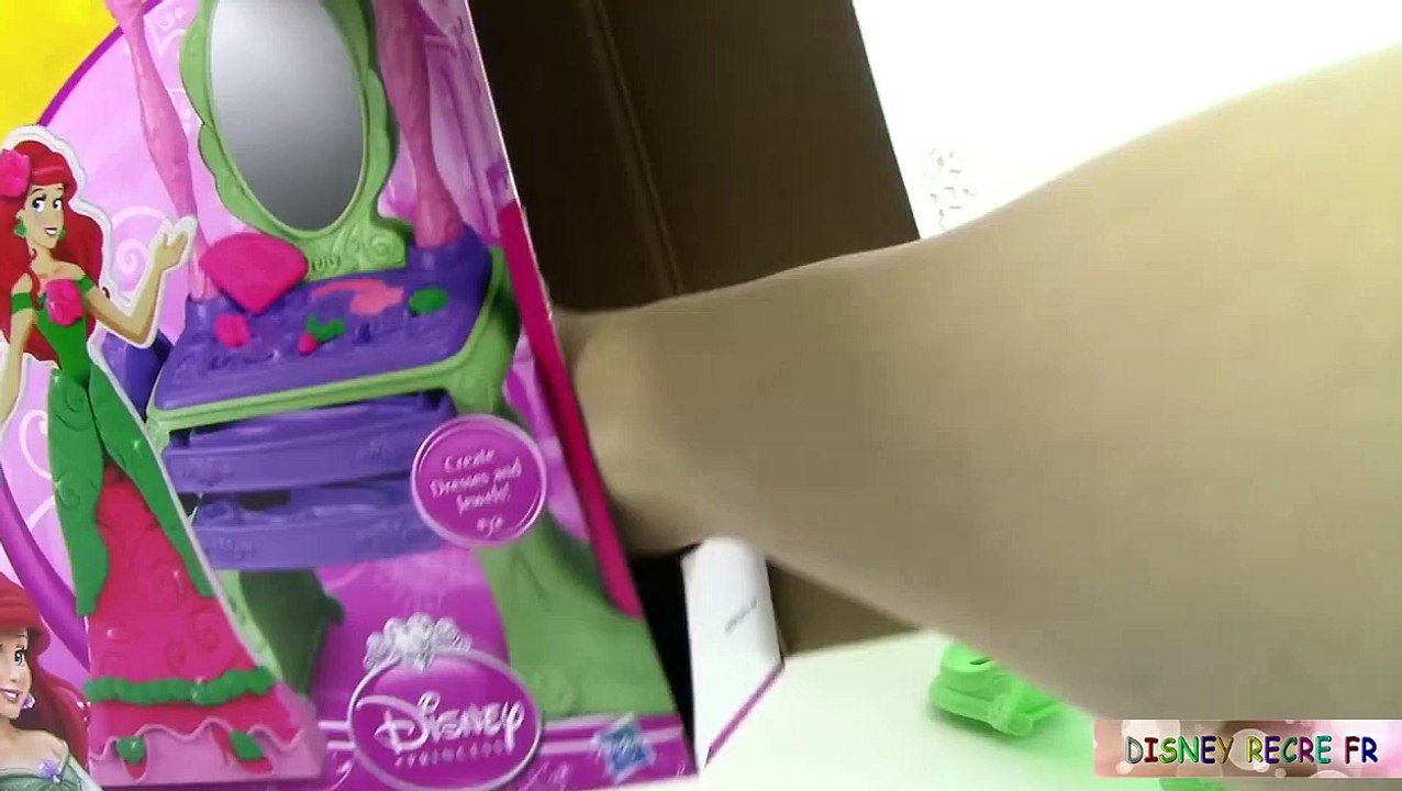 Pâte à modeler Ariel La Petite Sirène - Princesse La coiffeuse Ariel ♥ Play Doh Ariel Royal Vanity