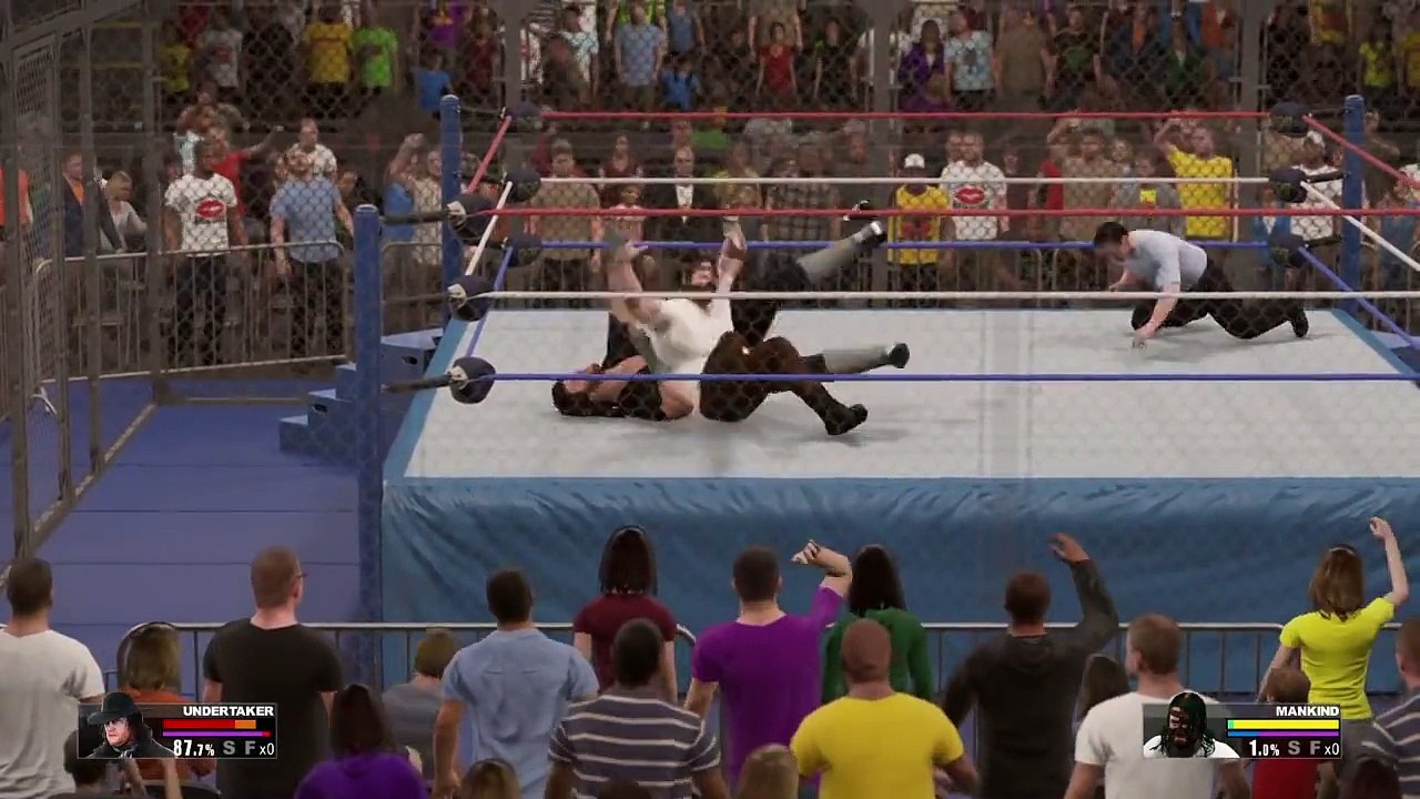 CNZ 2K15 The Undertaker vs Mick Foley(ManKind) Hell in A Cell Match full match 2015 (PS4)
