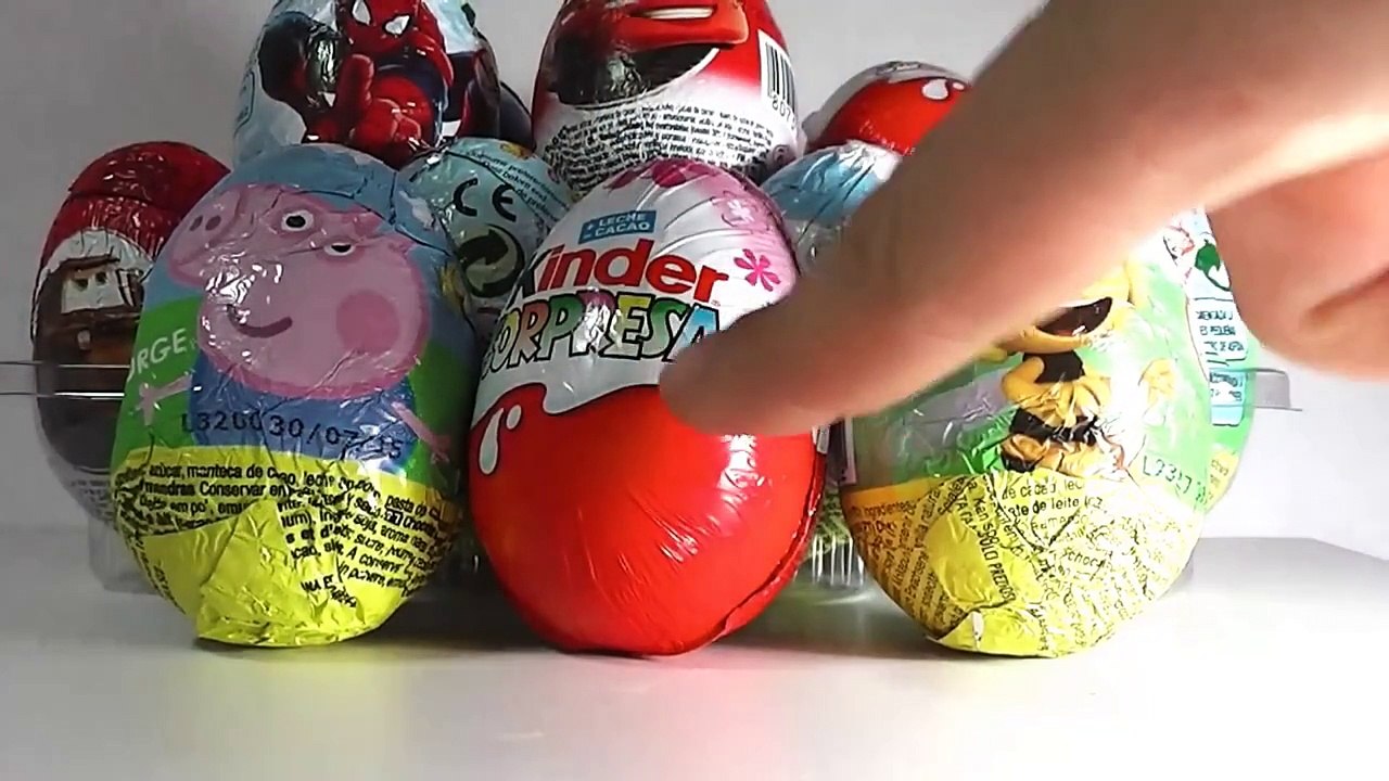 3 HUEVOS SORPRESA, ABEJA MAYA, PEPPA PIG Y MAGIC KINDER PRINCESAS COLECCIÓN 2013. KINDER