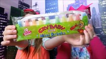 Kids do the SOUR CANDY CHALLENGE w/ MOM! TOXIC WASTE, WARHEADS, LEMONS & SOUR PACIFIERS!