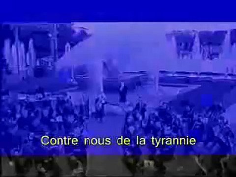 Mireille Mathieu singing La Marseillaise (with lyrics)