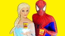 Человек-паук против Венома против замороженных Эльза Эльза похищена реальной жизни супергероев фильм