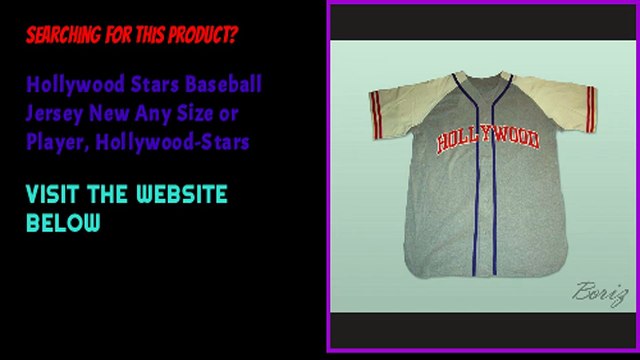 Hollywood Stars Baseball Jersey New Any Size or Player