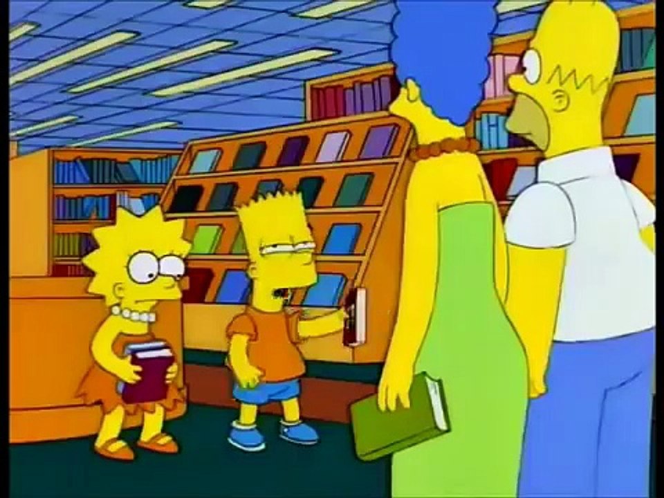 The Simpsons buying books