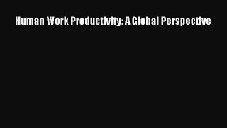 [Download] Human Work Productivity: A Global Perspective [Download] Online