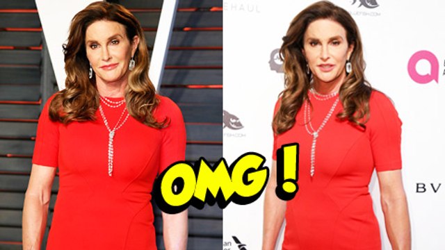OMG SAME DRESS! Caitlyn Jenner Wears Same Outfit To Vanity Fair Oscar Party & Elton John AIDS Party