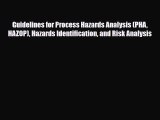 PDF Guidelines for Process Hazards Analysis (PHA HAZOP) Hazards Identification and Risk Analysis