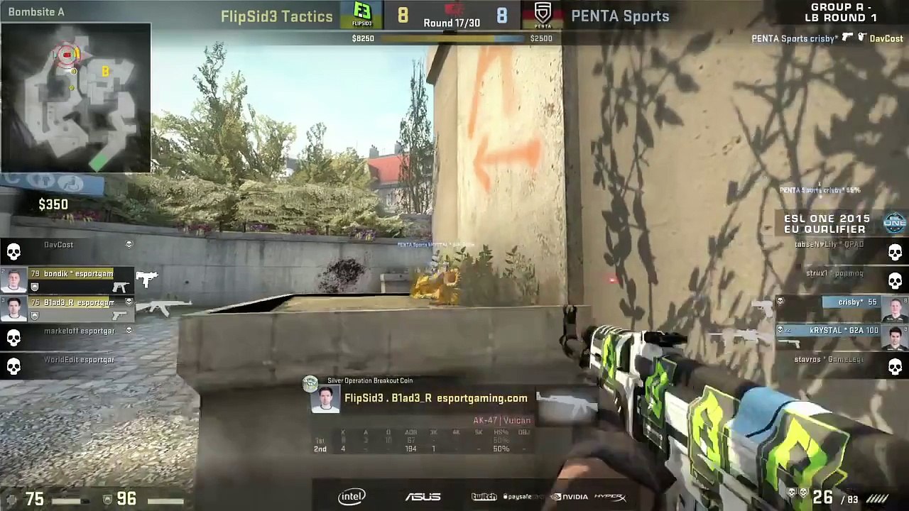 insane 10 second ninja defuse by crisby against Flipsid3