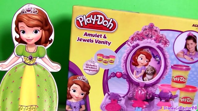 Play Doh Sparkle Sofia Amulet & Jewels Vanity Set Make Sofia the First Amulet Tiara Play Dough 2014