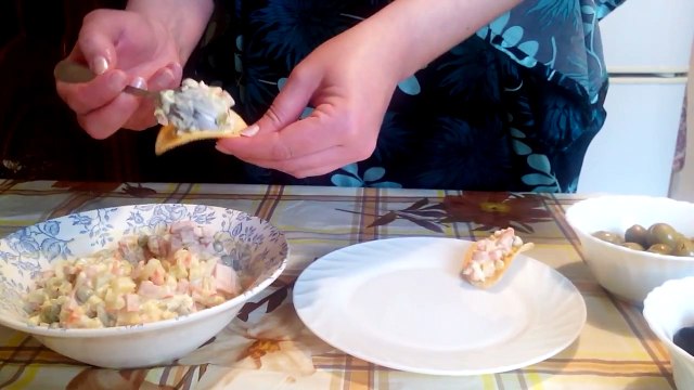 Необычная подача обычного салата Оливье