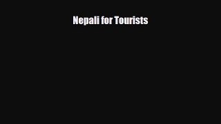 PDF Nepali for Tourists Free Books