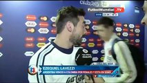 Divertido momento entre Messi y Lavezzi Argentina vs Colombia 0-0 Copa america 2015