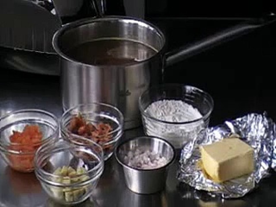 Vissoep met gerookte zalm