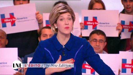 Toute l'équipe de "La nouvelle édition" sur Canal Plus se déguise en Hilary Clinton, Trump et Sanders - Regardez
