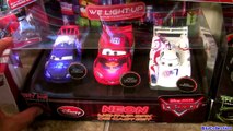 16 NEW CARS 2 Diecasts NEON Light-up Chaser + Cars Heavy Metal Mater Silver Lightning McQueen 2015
