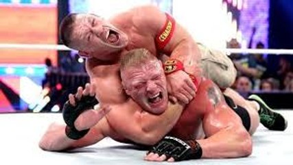 Unseen footage of the fight between John Cena and Brock Lesnar