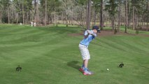 Un enfant réussit un hole-in-one devant Tiger Woods