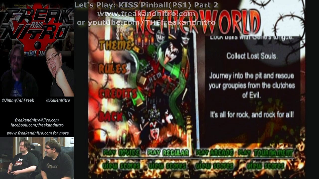 Freak vs Nitro - KISS Pinball (PS1) part 2