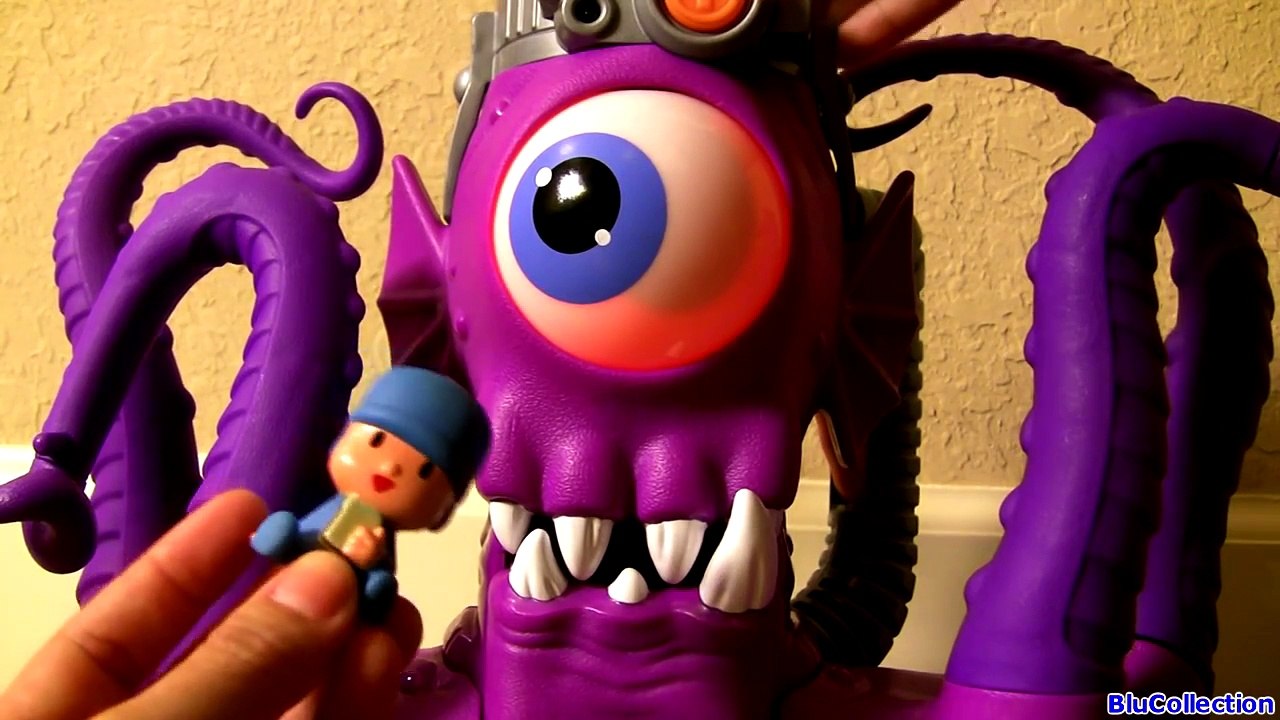 Octopus Eats Pocoyo and Cars Lightning McQueen Sea Monster Kraken Vs. DisneyPixarCars Baby Toys