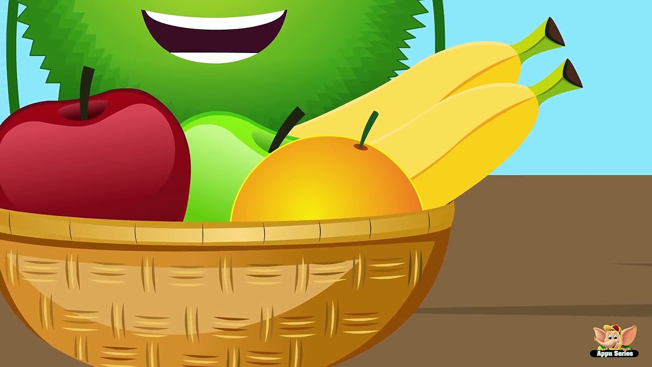 Jackfruit Fruit Rhyme for Children, Jackfruit Cartoon Fruits Song for Kids