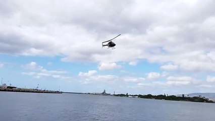 WATCH: Helicopter Crashes Near Pearl Harbor [Raw Video]