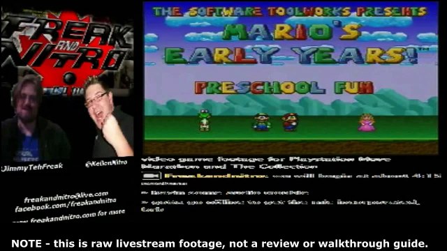Lets Play: Marios Early Years Preschool Fun (SNES) part 1