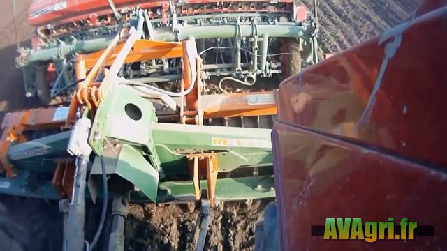 CASE IH 1255 XL et semoir NODET au semi dorge en 2012