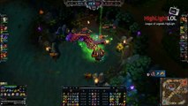 KT inSec Katarina Quadra Kill with Baron fight, Korea league of legends