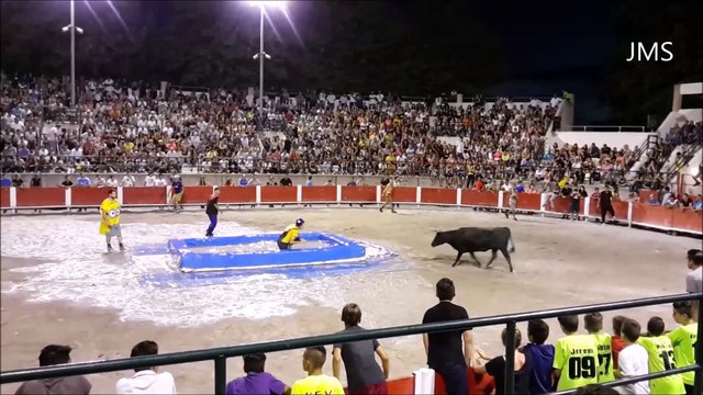 MILHAUD-Taureaux Piscine La pêche aux piéces de 2 euros -01/08/2015