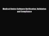 [PDF] Medical Device Software Verification Validation and Compliance Download Full Ebook