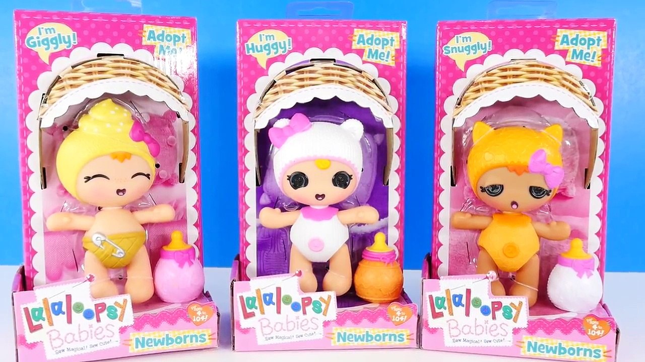 NEW 3 LalaLoopsy Newborns Babies Adopt Me Snuggly Doll Toys DCTC Muñecas del Bebé