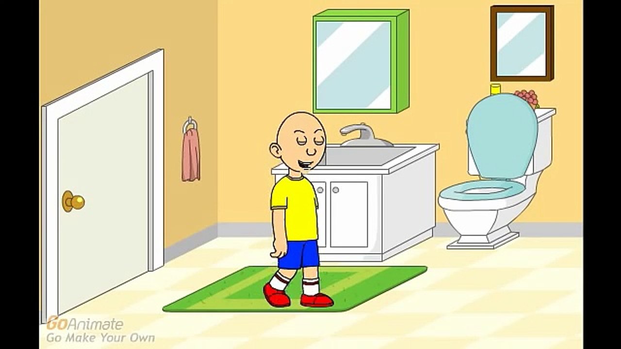 Caillou floods the house/grounded