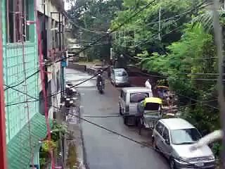 Riding bike on road using Helmets