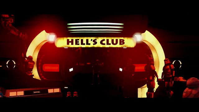 HELLS CLUB : toutes les satrs de films se retrouvent dans ce night club - Luke Skywalker, C-3PO, James Bond, Robocop, Terminator...