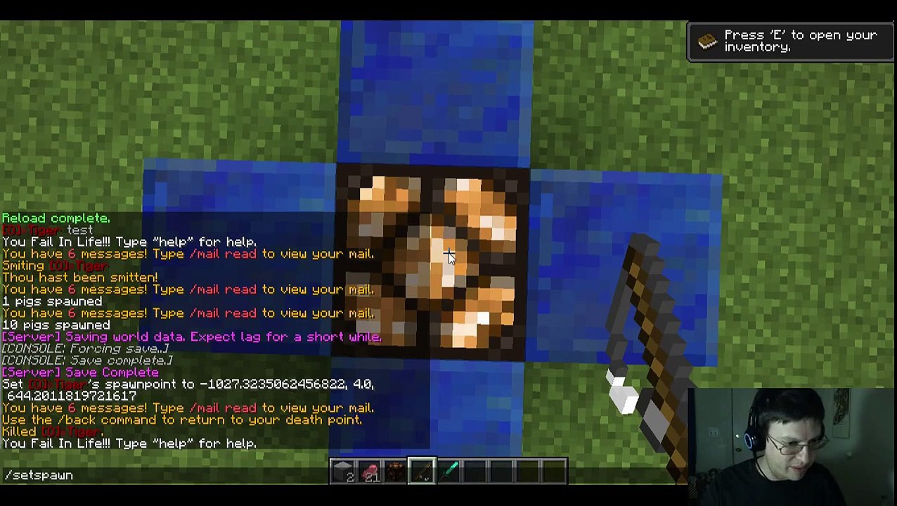 Minecraft Plugin: essential on buggy server! (very long video)