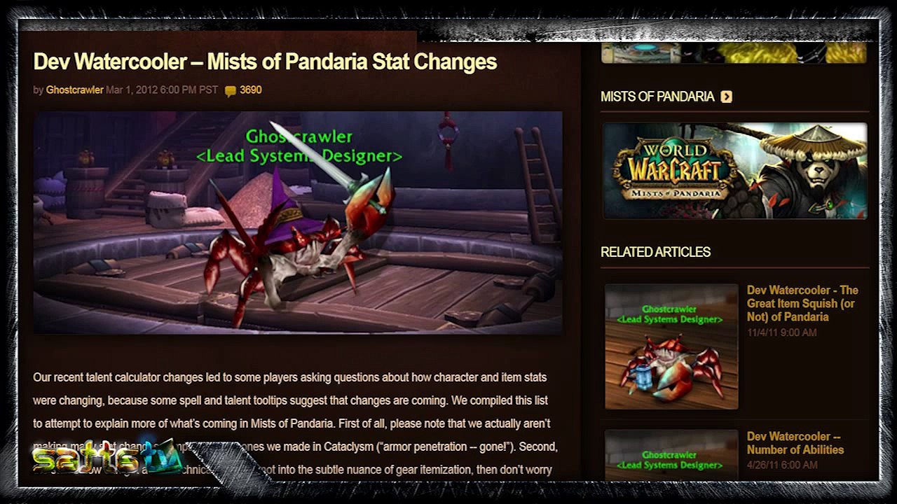 Mist of Pandaria update ( Stat changes )