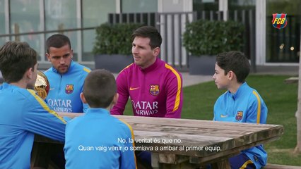 Entrevista a Leo Messi a la Masia [CAT]