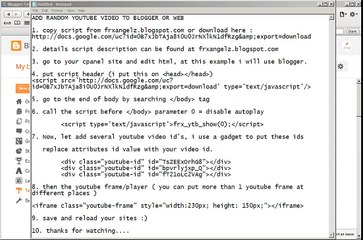 add random youtube video to site or blog