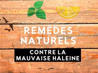 Remèdes naturels : masquer la mauvaise haleine