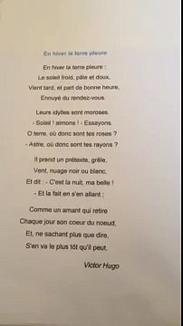 En hiver la terre pleure ce2 St pierre