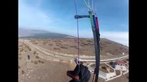 paragliding extreme landing