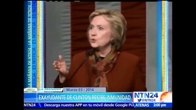 Exayudante de Hillay Clinton acepta oferta de inmunidad a cambio de colaborar con investigación sobre correos electrónicos