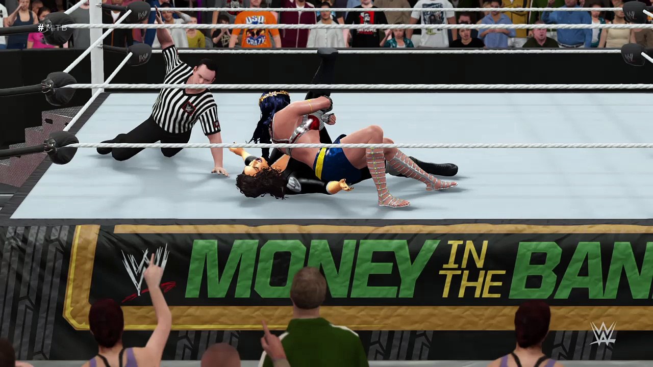 WWE 2K16 nia jax v wonder woman