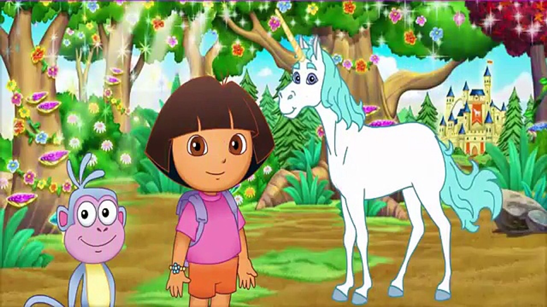 Jeux Educatif Pour Enfants Dora L Exploratrice En Francais Foret Enchantee Video Dailymotion