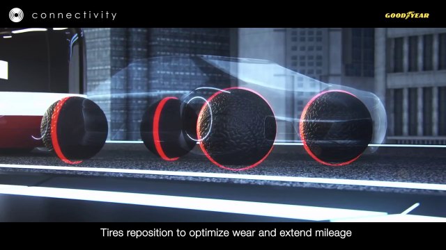 Goodyear lanza un neumático esférico para coches autónomos