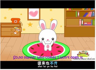 Chinese kids song Well behaved Little Rabbit 儿歌 小兔子乖乖_动画animation
