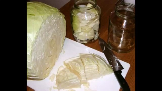 Капуста маринованная кусочками