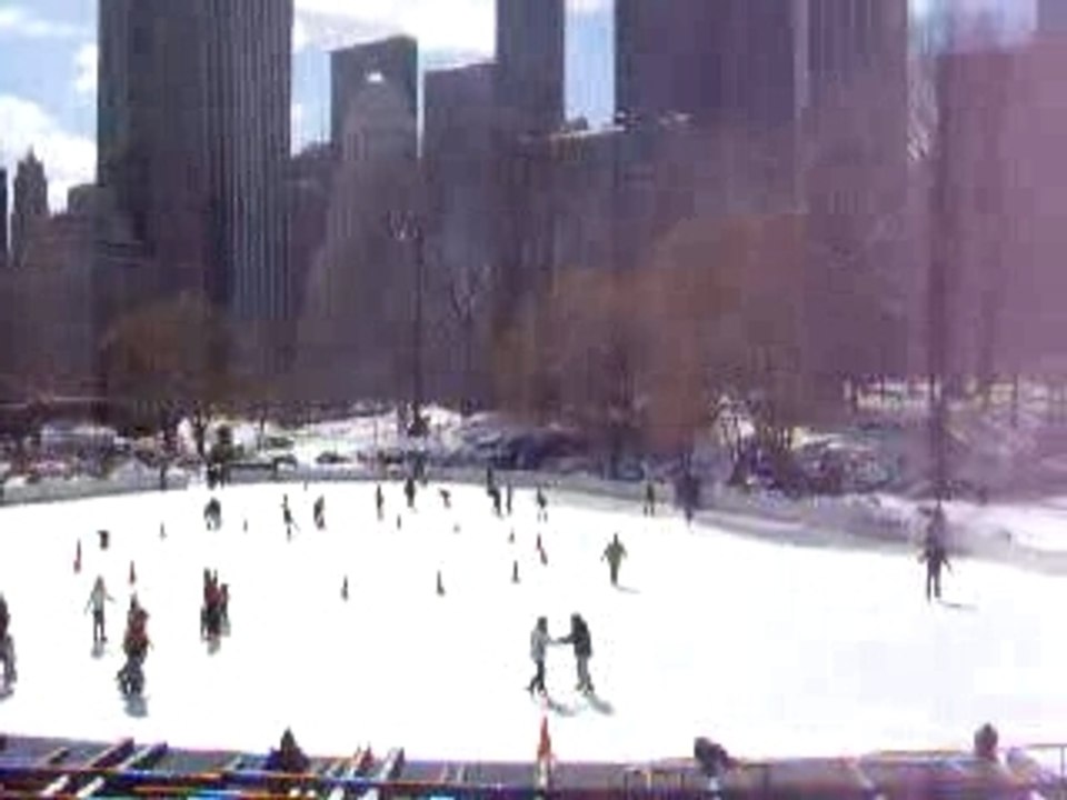 Un hiver à New York - Patinoire à central park