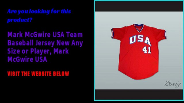 Mark McGwire USA Team Baseball Jersey New Any Size or Player